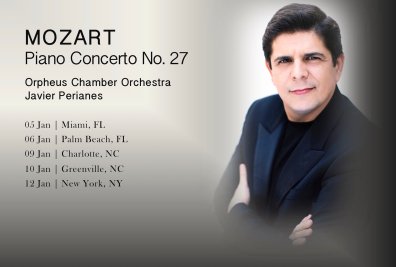 Javier Perianes tours the US with Orpheus Chamber Orchestra