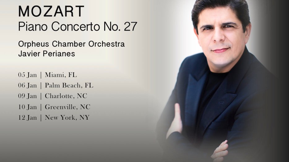 Javier Perianes tours the US with Orpheus Chamber Orchestra